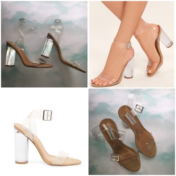 Steve Madden Shoes - Steve Madden See Through Block Heels 8M